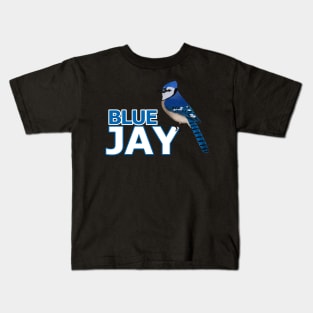 jz.birds Blue Jay Bird Watching Birder Design Kids T-Shirt